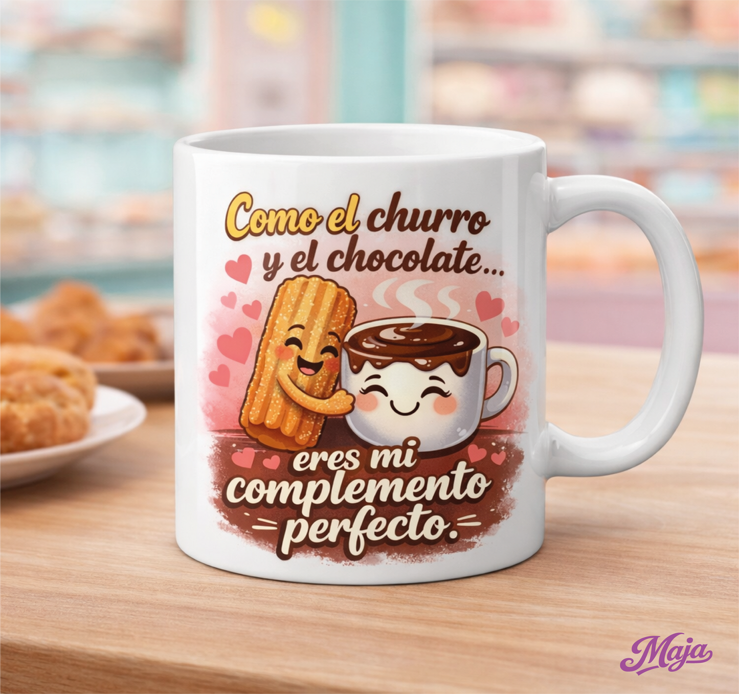 Taza de amor Como el churro y el chocolate