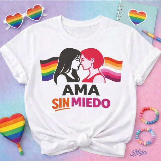 Camiseta LGTB Ama sin Miedo